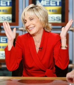 Andrea Mitchell feeling gay!