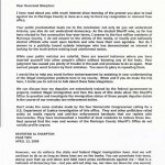 Letter from Sheriff Joe to Al Sharton..