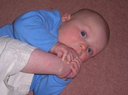 Rare photo of Joe Biden as an infant, already exhibiting the trait for which he would later become famous.