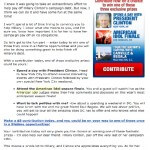 Click thumbnail to enlarge Carville's pathetic email
