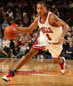 Rookie President Barack Obama supposedly spent the evening watching Chicago Bull rookie Derrick Rose. Yeah, right.