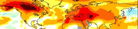 global warming heat map