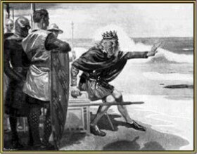 King Canute has a message for King Obama