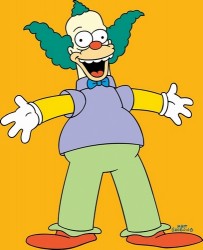 Clarification: This is Krusty the Clown. The one of Meet the Press was Christi the Clown