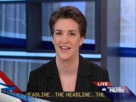 Would Rachel Maddow's last MSNBC viewer please turn the lights out?