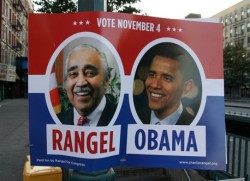 Charlie Rangel and Barack Obama. Two of the three taxing amigos.