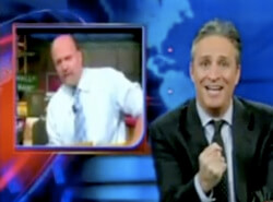 Jon Stewart and jim Cramer