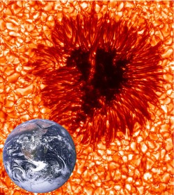 sunspot-earth