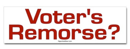 Barack Obama Voter's Remorse shirts, stickers, mugs and other merchandise Barack Obama Voter's Remorse shirts, stickers, mugs and other merchandise