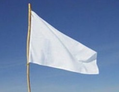 white flag surrender