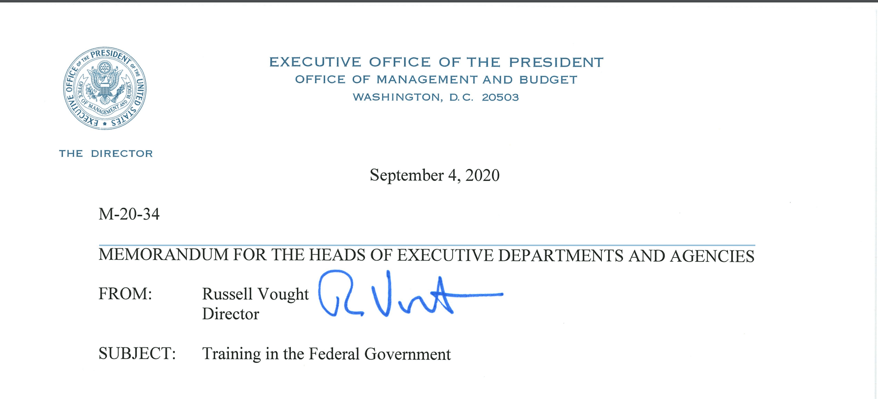 I HATE THE MEDIA MEMORANDUM FOR THE HEADS OF EXECUTIVE DEPARTMENTS 