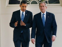 obama-bush Words you never thought you'd hear: "So, George, can you give me some advice on winning over that Hollywood crowd?"