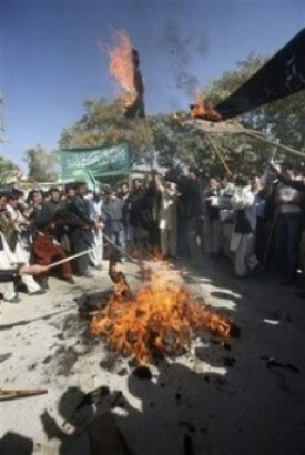 Obama burned in effigy Racist Afghani students burn President Obama in effigy